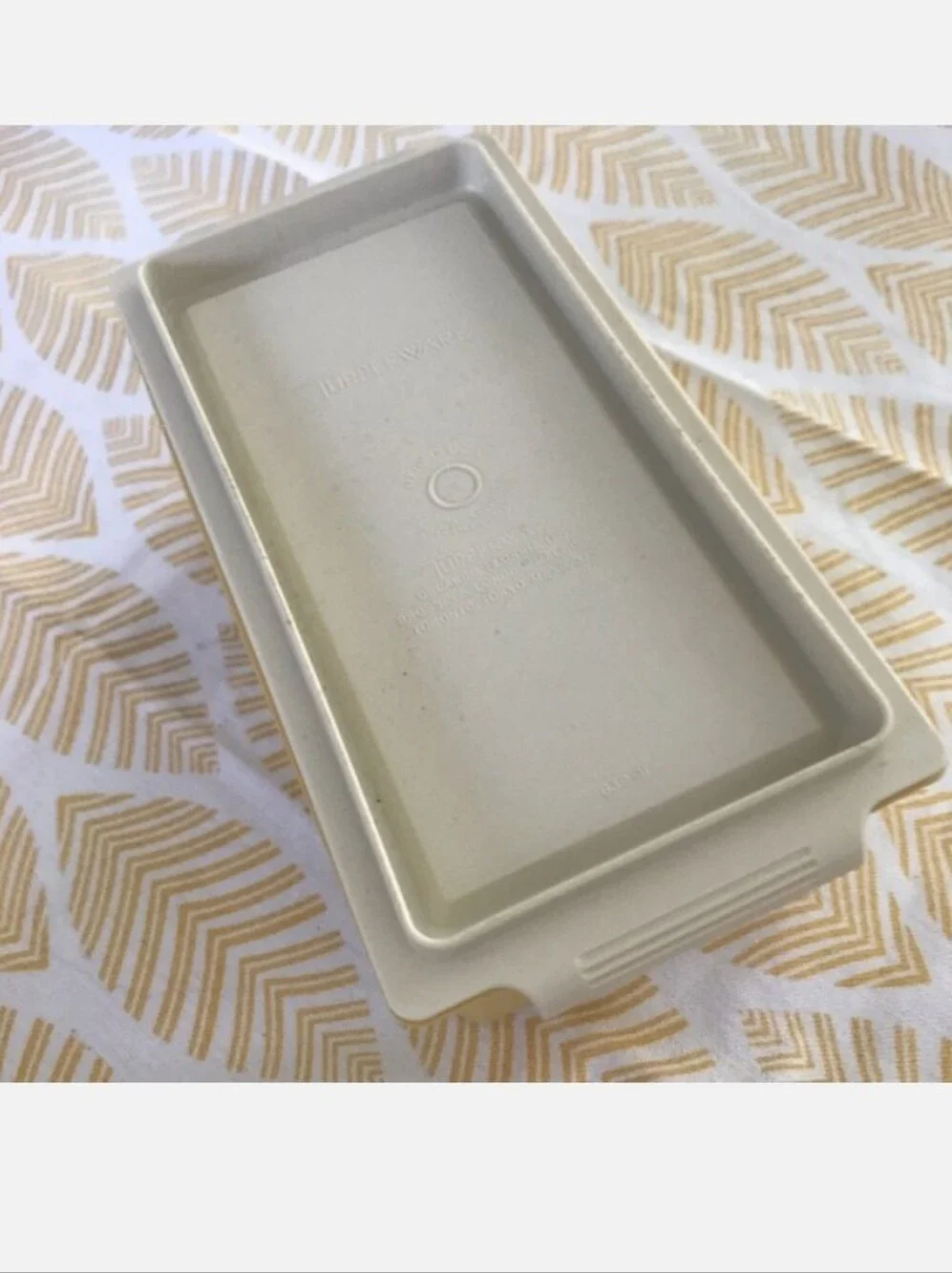 Vintage Tupperware Single-Stick Butter Dish from 1970s Top Bottom 2 Piece Vtg